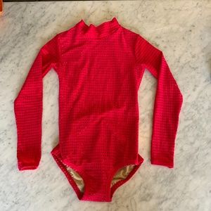 Women’s Red Dance Leo - Five Dancewear